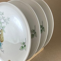 Set of syracuse china wayside coupe dinner plate, syracuse carefree true china, mid century coupe syracuse china restaurant ware