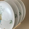 Set of syracuse china wayside coupe dinner plate, syracuse carefree true china, mid century coupe syracuse china restaurant ware