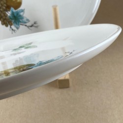 Set of syracuse china wayside coupe dinner plate, syracuse carefree true china, mid century coupe syracuse china restaurant ware