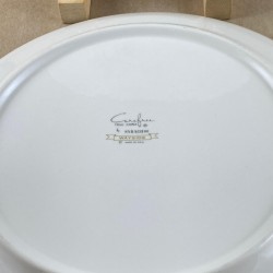 Set of syracuse china wayside coupe dinner plate, syracuse carefree true china, mid century coupe syracuse china restaurant ware